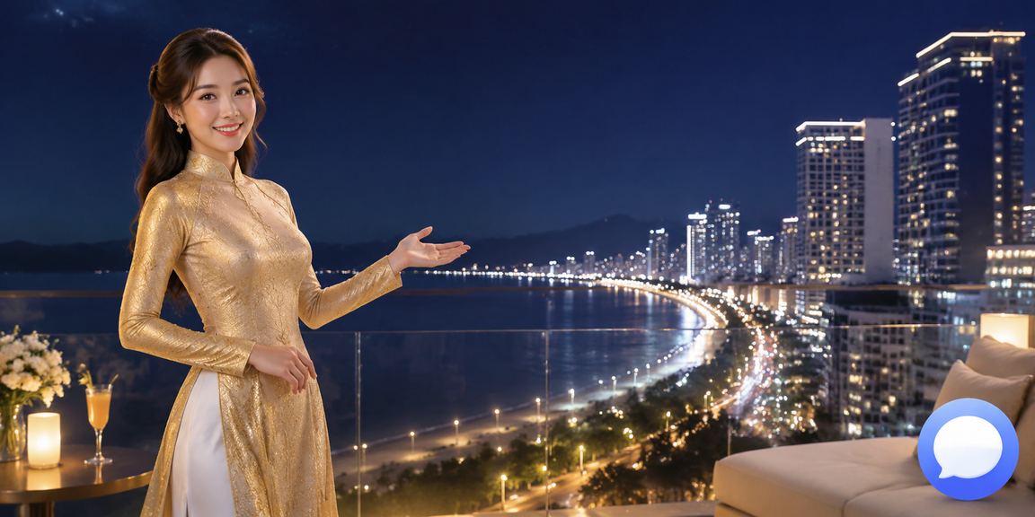 Người dùng Nha Trang mặc áo dài thao tác nạp tiền và nhận thưởng trên ứng dụng di động